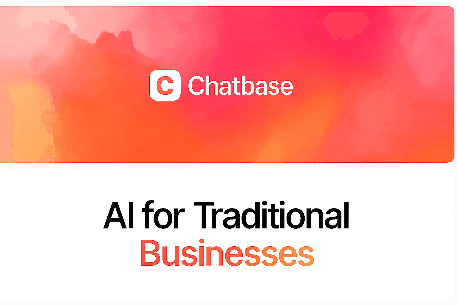 Why Traditional Busineses Need AI
