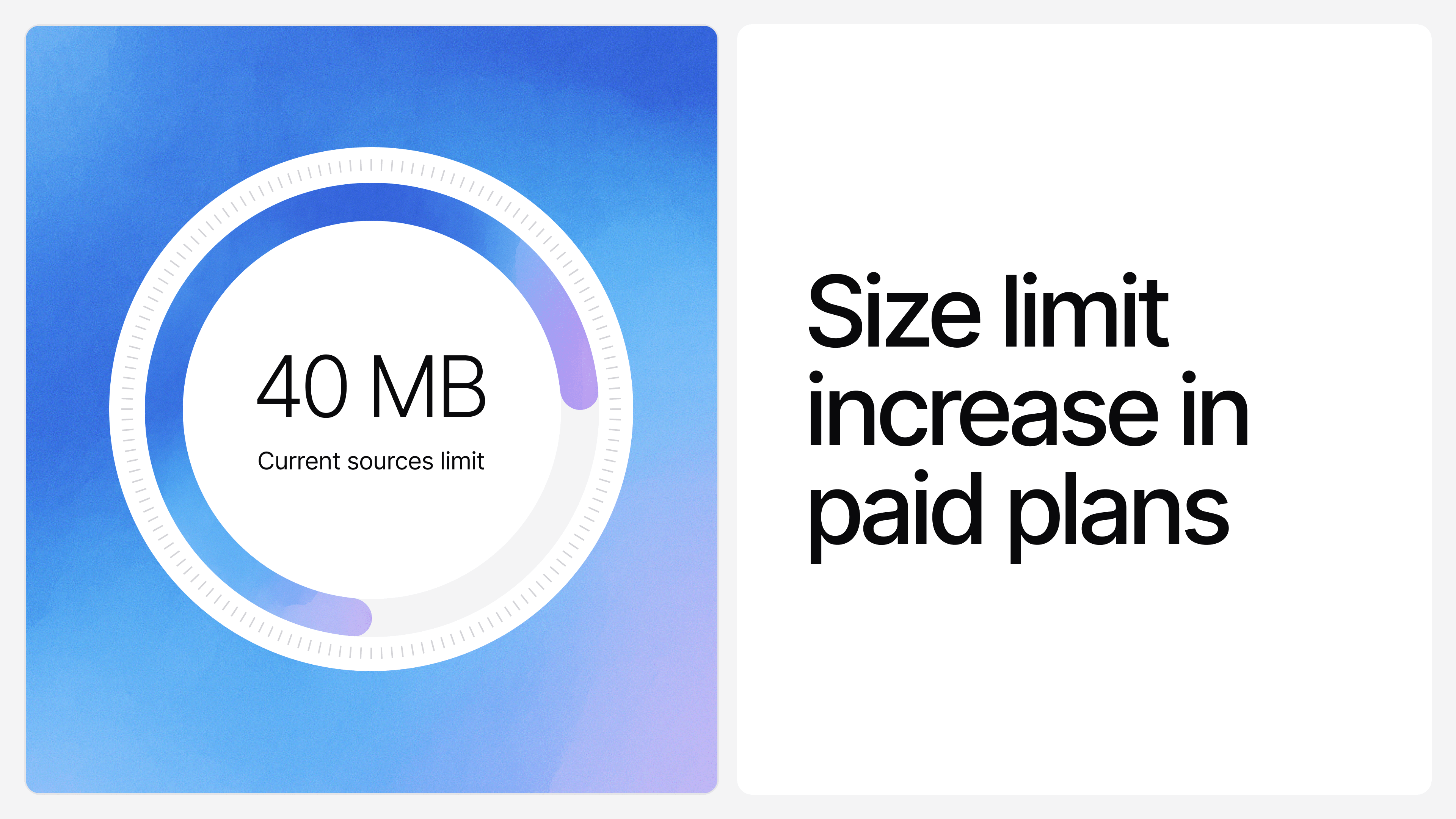 More Storage for Paid Plans