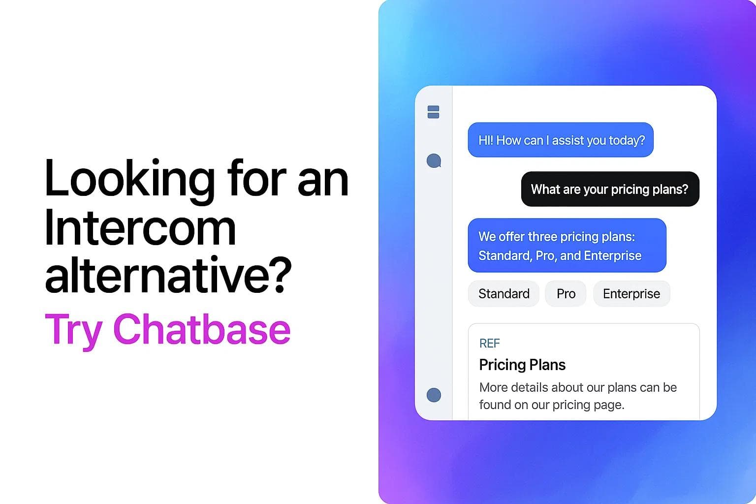 Looking for an Intercom Alternative? Try Chatbase